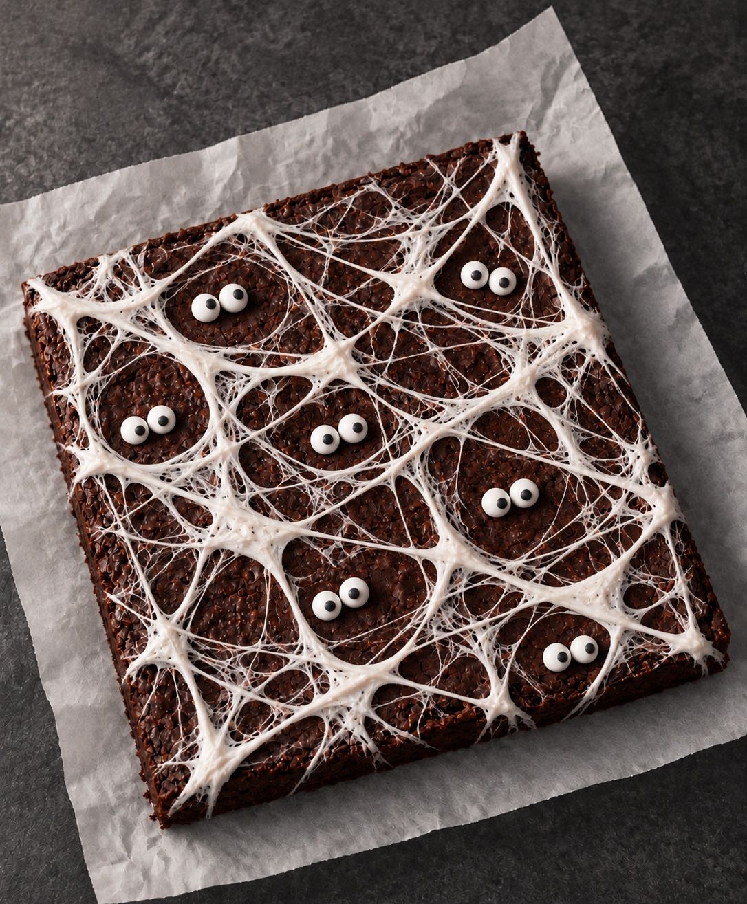 Halloween Brownie Slab