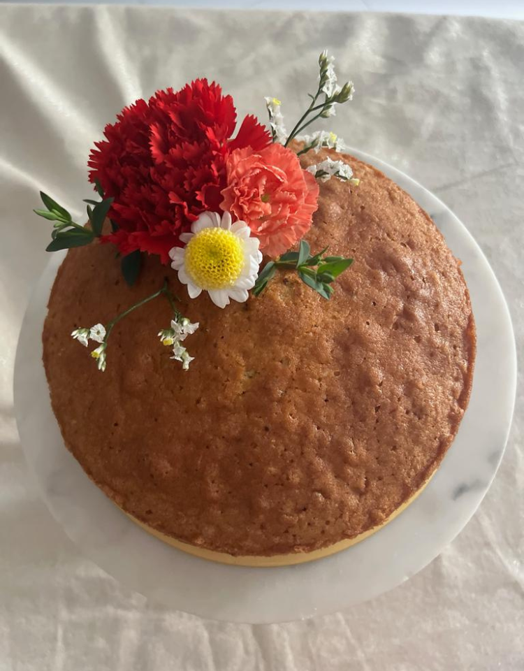 Almond Sugee Cake with Brandy