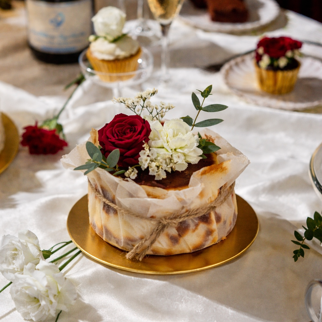 Valentine's Day Mini Basque Burnt Cheesecake