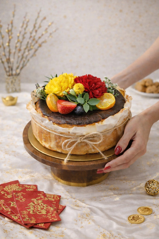 CNY Edition Berried Burnt Cheesecake